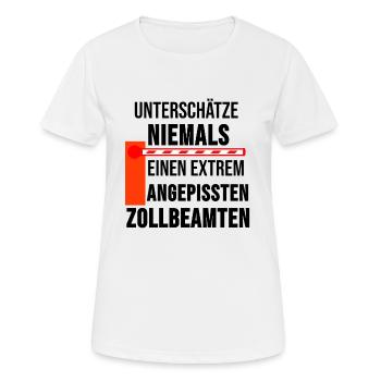 Douanier Douanes Profession travail travail cadeau - T-shirt respirant Femme - blanc - Devant - AI Model Female 172 dark (172cm)