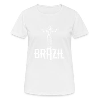 Brésil Cristo Rédempteur Rio de Janeiro Christ - T-shirt respirant Femme - blanc - Devant - AI Model Female 172 dark (172cm)