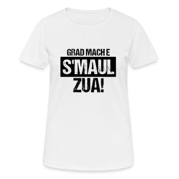 Swabian Swabian Dialect Cool Gift - Women's Breathable T-Shirt - white - Front - AI Model Female 172 dark (172cm)