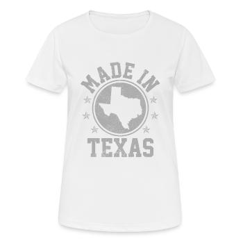 Texas - Frauen T-Shirt atmungsaktiv - Weiß - Vorne - AI Model Female 172 dark (172cm)