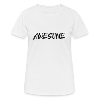 Awesome - Women's Breathable T-Shirt - white - Front - AI Model Female 172 dark (172cm)