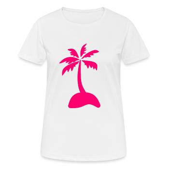 Pink island - Frauen T-Shirt atmungsaktiv - Weiß - Vorne - AI Model Female 172 dark (172cm)