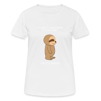 Faultier– Faultiere – Faultierfan – Besonders - Frauen T-Shirt atmungsaktiv - Weiß - Vorne - AI Model Female 172 dark (172cm)