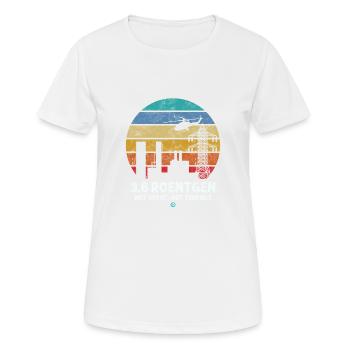 3.6. Roentgen Not Great Not Terrible Geschenk Idee - Frauen T-Shirt atmungsaktiv - Weiß - Vorne - AI Model Female 172 dark (172cm)