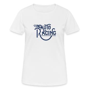 Rennfahrer - Frauen T-Shirt atmungsaktiv - Weiß - Vorne - AI Model Female 172 dark (172cm)