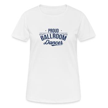 Danse de la société Danse de société - T-shirt respirant Femme - blanc - Devant - AI Model Female 172 dark (172cm)