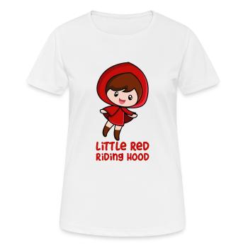 Petit chaperon rouge - T-shirt respirant Femme - blanc - Devant - AI Model Female 172 dark (172cm)