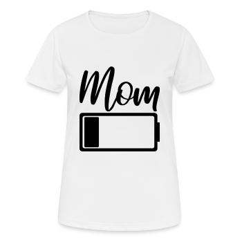 Mutter - Frauen T-Shirt atmungsaktiv - Weiß - Vorne - AI Model Female 172 dark (172cm)