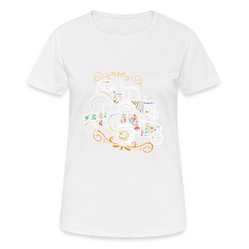 Agriculture Farm Gift · Tractors - Women's Breathable T-Shirt - white - Front - AI Model Female 172 dark (172cm)