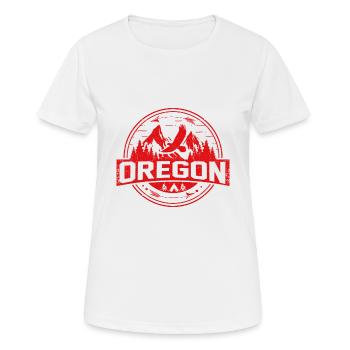 Survivaliste extérieur du Camping Traveller - T-shirt respirant Femme - blanc - Devant - AI Model Female 172 dark (172cm)