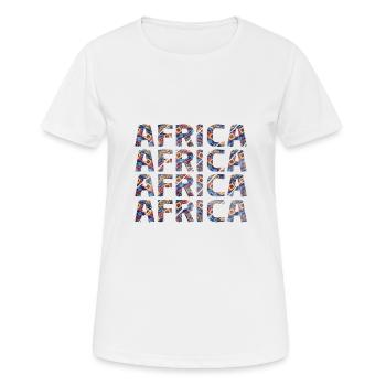 Everywhere Africa! - Women's Breathable T-Shirt - white - Front - AI Model Female 172 dark (172cm)