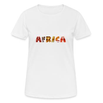 The African variety! - Women's Breathable T-Shirt - white - Front - AI Model Female 172 dark (172cm)