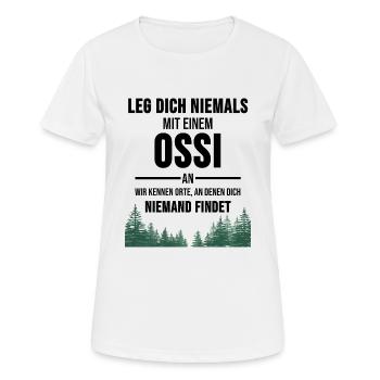 DDR Ossi Osten Ostblock Ostalgie Sachsen Geschenk - Frauen T-Shirt atmungsaktiv - Weiß - Vorne - AI Model Female 172 dark (172cm)
