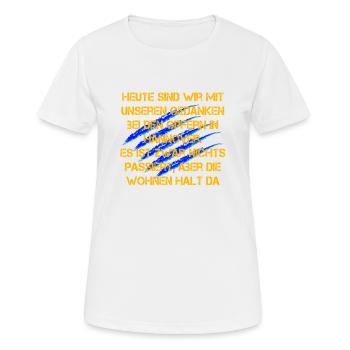 In Gedanken Bei Opfern In Hannover - Braunschweig - Frauen T-Shirt atmungsaktiv - Weiß - Vorne - AI Model Female 172 dark (172cm)