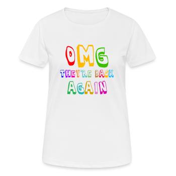 OMG They're Back Again, Backstreet Trough My Heart - Women's Breathable T-Shirt - white - Front - AI Model Female 172 dark (172cm)