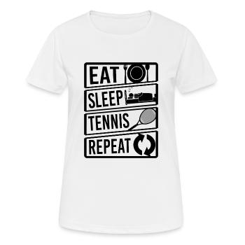 Tennis Player Fan Lover Coach Gift - Frauen T-Shirt atmungsaktiv - Weiß - Vorne - AI Model Female 172 dark (172cm)