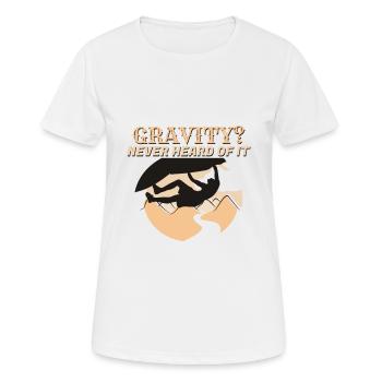 Climbing and gravity - Women's Breathable T-Shirt - white - Front - AI Model Female 172 dark (172cm)