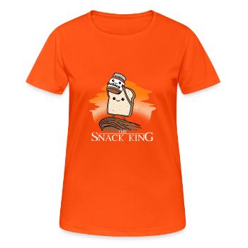 Choco Snack King Sandwich Geschenk - Frauen T-Shirt atmungsaktiv - Neonorange - Vorne - AI Model Female 172 dark (172cm)
