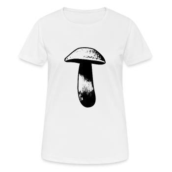 Herrenpilz Steinpilz Pilzsammler - Frauen T-Shirt atmungsaktiv - Weiß - Vorne - AI Model Female 172 dark (172cm)