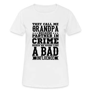 Grandpa grandpa sayings - Women's Breathable T-Shirt - white - Front - AI Model Female 172 dark (172cm)