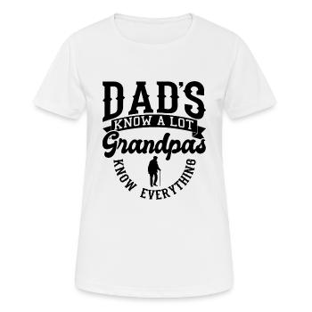 Grandpa grandpa sayings - Women's Breathable T-Shirt - white - Front - AI Model Female 172 dark (172cm)