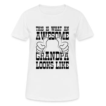 Grandpa grandpa sayings - Women's Breathable T-Shirt - white - Front - AI Model Female 172 dark (172cm)