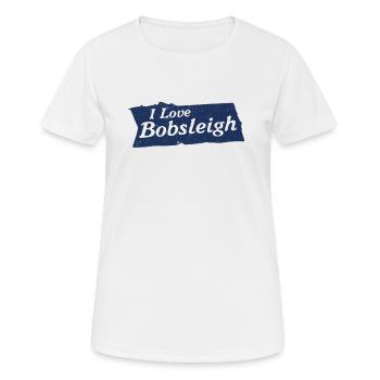 Luge luge bobsleigh bobsleigh sport de luge Bob - T-shirt respirant Femme - blanc - Devant - AI Model Female 172 dark (172cm)