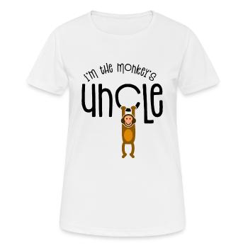 Uncle, nephew, niece gift - Women's Breathable T-Shirt - white - Front - AI Model Female 172 dark (172cm)