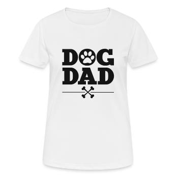 Dog Dad - Women's Breathable T-Shirt - white - Front - AI Model Female 172 dark (172cm)