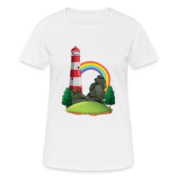 Leuchtturm, internationaler Leuchtturm Tag - Frauen T-Shirt atmungsaktiv - Weiß - Vorne - AI Model Female 172 dark (172cm)