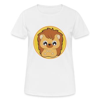 Niedliche Igel süße Tiere - Frauen T-Shirt atmungsaktiv - Weiß - Vorne - AI Model Female 172 dark (172cm)