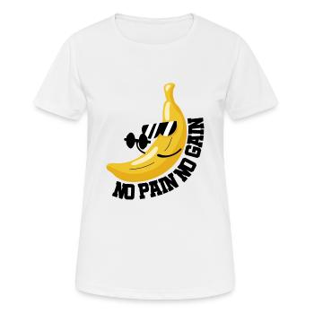 SANS DOULEUR SANS GAIN BANANA - T-shirt respirant Femme - blanc - Devant - AI Model Female 172 dark (172cm)