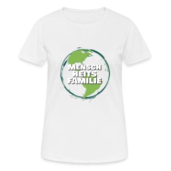 Human Family People Unity Peace - Women's Breathable T-Shirt - white - Front - AI Model Female 172 dark (172cm)