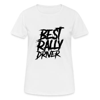 Rallye Autorennen Rally Rennfahrer Rallyefahrer - Frauen T-Shirt atmungsaktiv - Weiß - Vorne - AI Model Female 172 dark (172cm)