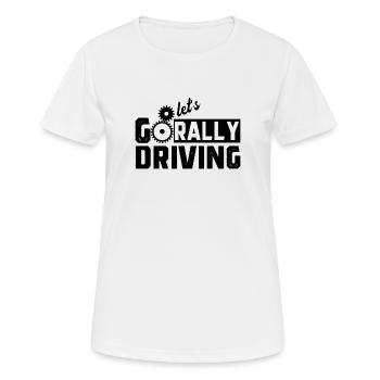 Autorennen Rennfahrer Rallye Rally Rallyefahrer - Frauen T-Shirt atmungsaktiv - Weiß - Vorne - AI Model Female 172 dark (172cm)