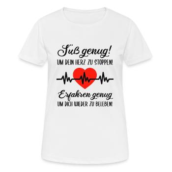 Ambulanciers ambulanciers ambulanciers Drôle Cadeau sauveur - T-shirt respirant Femme - blanc - Devant - AI Model Female 172 dark (172cm)