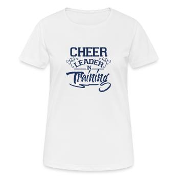 Cheerlead - Frauen T-Shirt atmungsaktiv - Weiß - Vorne - AI Model Female 172 dark (172cm)