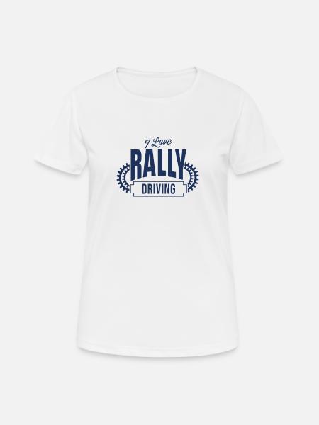 Rally - Frauen T-Shirt atmungsaktiv - Weiß