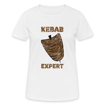 Kebab Döner - Women's Breathable T-Shirt - white - Front - AI Model Female 172 dark (172cm)