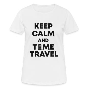 Time Travel Time Travel - Women's Breathable T-Shirt - white - Front - AI Model Female 172 dark (172cm)