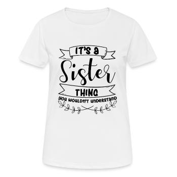 Paroles de soeur - T-shirt respirant Femme - blanc - Devant - AI Model Female 172 dark (172cm)