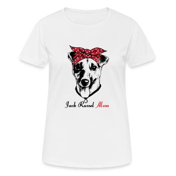 Jack Russell Maman - T-shirt respirant Femme - blanc - Devant - AI Model Female 172 dark (172cm)