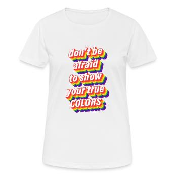Gay Lesbian LGBT Homosexuality Colors - Women's Breathable T-Shirt - white - Front - AI Model Female 172 dark (172cm)