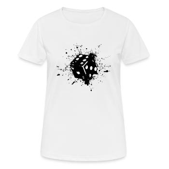 Cubes - T-shirt respirant Femme - blanc - Devant - AI Model Female 172 dark (172cm)