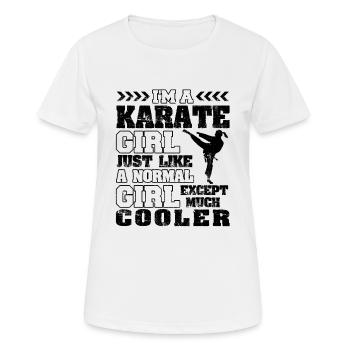Cool karate girl - Women's Breathable T-Shirt - white - Front - AI Model Female 172 dark (172cm)
