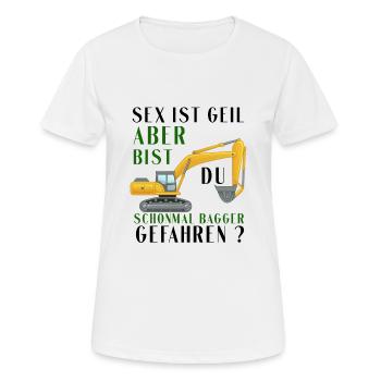 Bagger Shirt • Bagger fahren • Bagger Geschenke - Frauen T-Shirt atmungsaktiv - Weiß - Vorne - AI Model Female 172 dark (172cm)