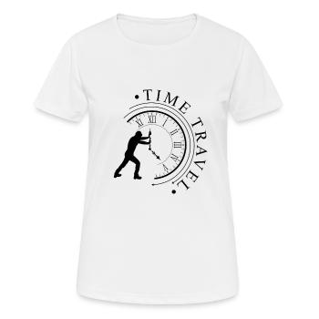Time Travel Time Travel - Women's Breathable T-Shirt - white - Front - AI Model Female 172 dark (172cm)