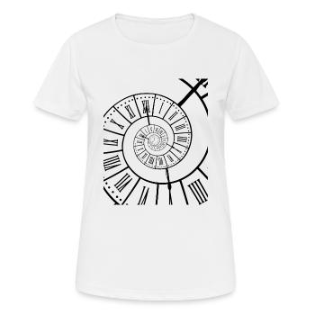 Time Travel Time Travel - Women's Breathable T-Shirt - white - Front - AI Model Female 172 dark (172cm)