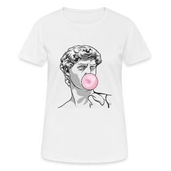 Cool wie Marmor - Frauen T-Shirt atmungsaktiv - Weiß - Vorne - AI Model Female 172 dark (172cm)