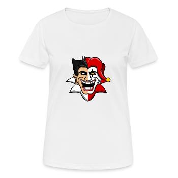 Joker Card Games Black jack poker table gift - Women's Breathable T-Shirt - white - Front - AI Model Female 172 dark (172cm)
